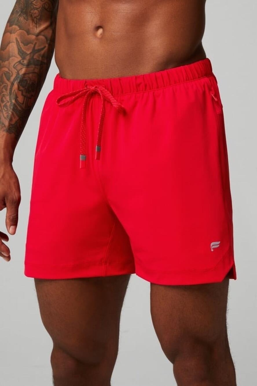 New Fabletics Men's The One Short 5" Heated Red size M